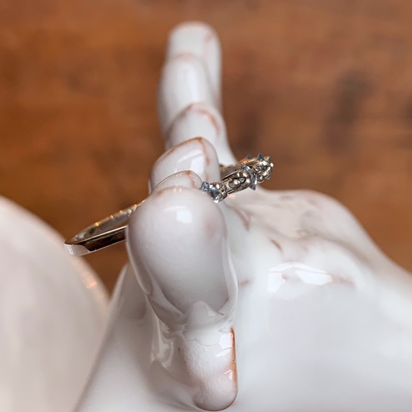 Aquamarine Dot-Dash Ring 925SS-NWOT - Picture 5 of 6